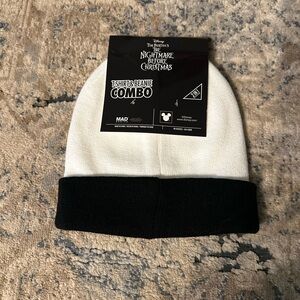 Disney Black and White Beanie - The Nightmare Before Christmas